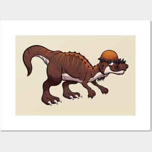 Smiling Pachycephalosaurus Posters and Art